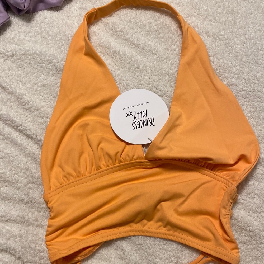 Orange crop top
